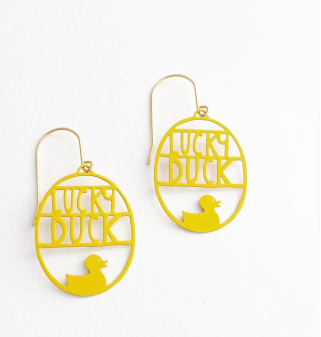 Denz + Co Mini Lucky Duck Dangles - Yellow