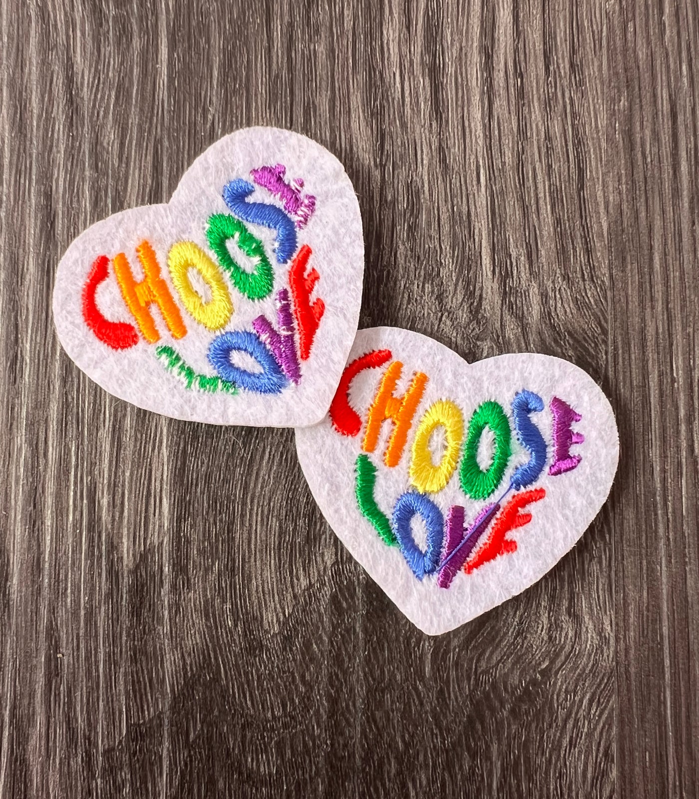 Popping Candy Shoe Clips - Choose Love