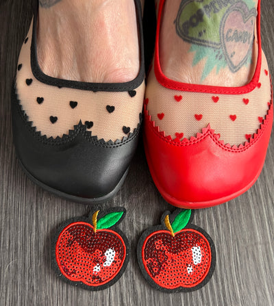 Popping Candy Shoe Clips - Apple of my Eye