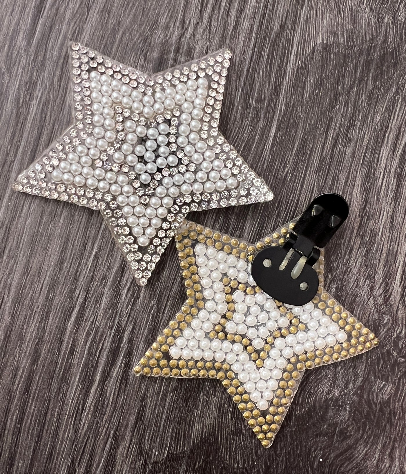 Popping Candy Shoe Clips - Pearl Star