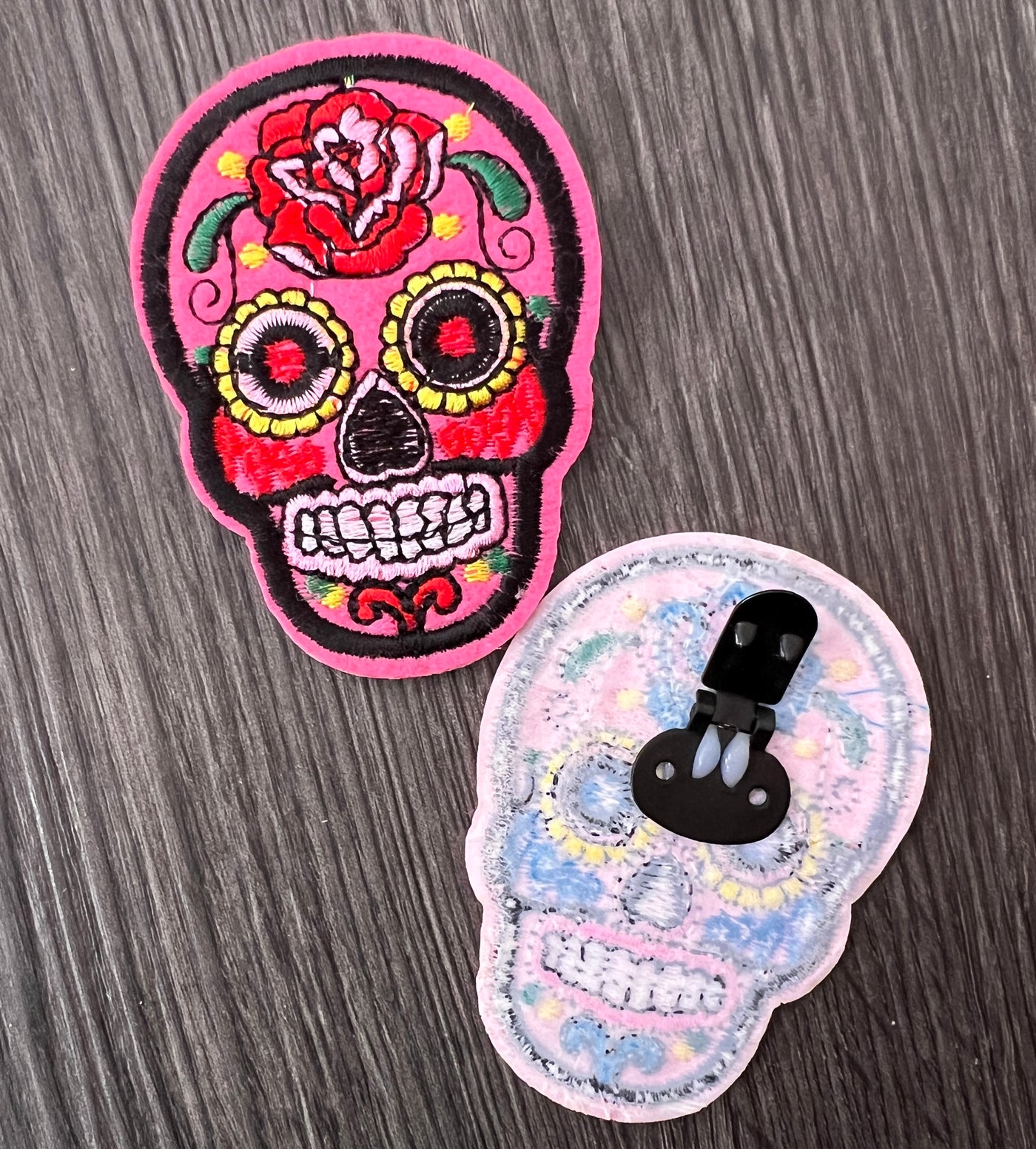 Popping Candy Shoe Clips - Sugar Skulls