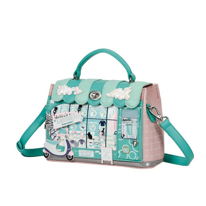 Vendula Bubble Cats Laundromat - Mini Grace Bag
