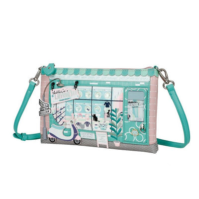 Vendula Bubble Cats Laundromat - Kate Pouch Bag