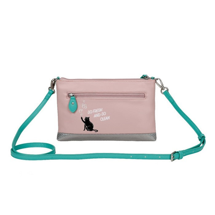 Vendula Bubble Cats Laundromat - Kate Pouch Bag