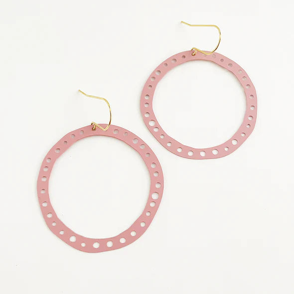 Denz + Co Dotty Hoops - Candy Pink