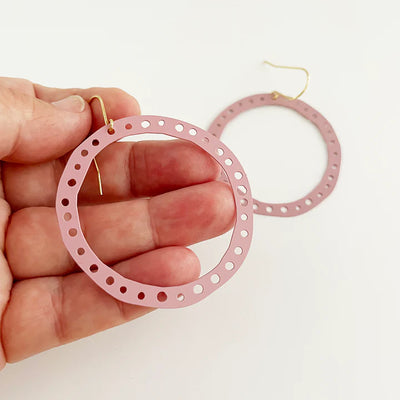 Denz + Co Dotty Hoops - Candy Pink