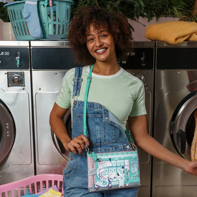 Vendula Bubble Cats Laundromat - Kate Pouch Bag