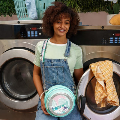 Vendula Bubble Cats Laundromat - Washer Dryer Bag