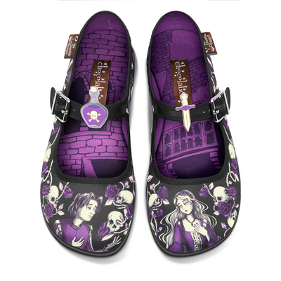 Chocolaticas_Romeo_And_Juliet_womens_Mary_Jane_Flat_Front